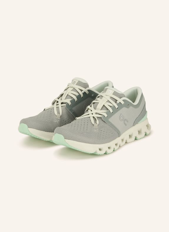 On Fitnessschuhe CLOUD X4 BLAUGRAU / HELLGRÜN