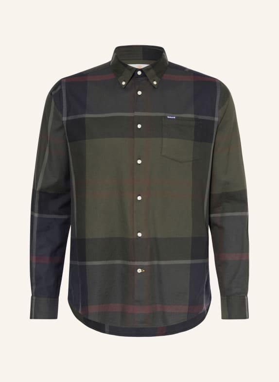Barbour Shirt DUNOON tailored fit DARK GREEN / DARK GRAY / DARK BLUE