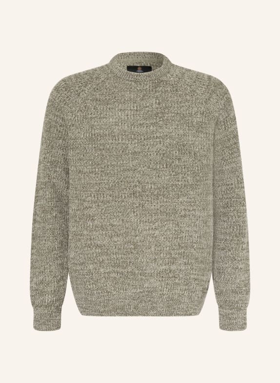 Barbour Pullover HORSEFORD DUNKELGRÜN / WEISS