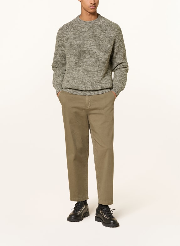Barbour Trui HORSEFORD DONKERGROEN / WIT