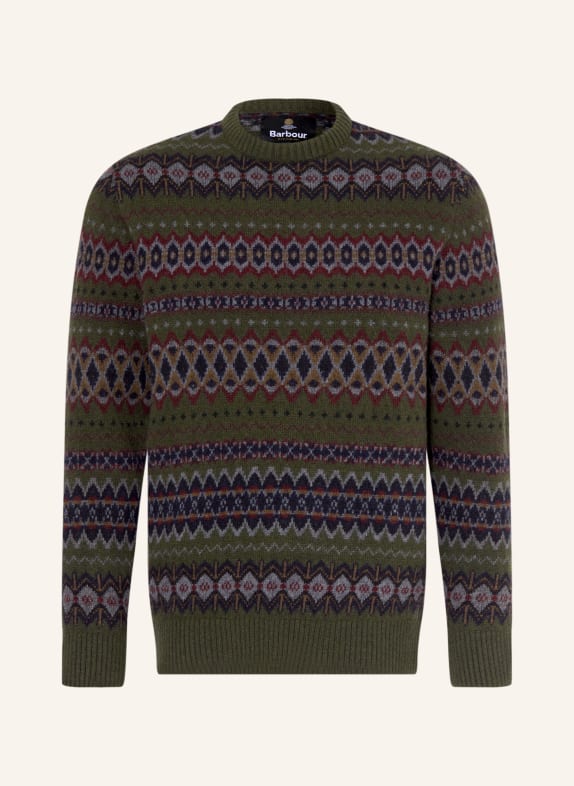 Barbour Pullover CASE DUNKELGRÜN / DUNKELROT / DUNKELBLAU