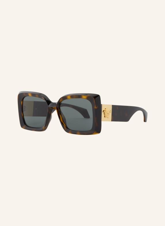 VERSACE Okulary przeciwsłoneczne VE4467U HAVANA/ CIEMNOSZARY