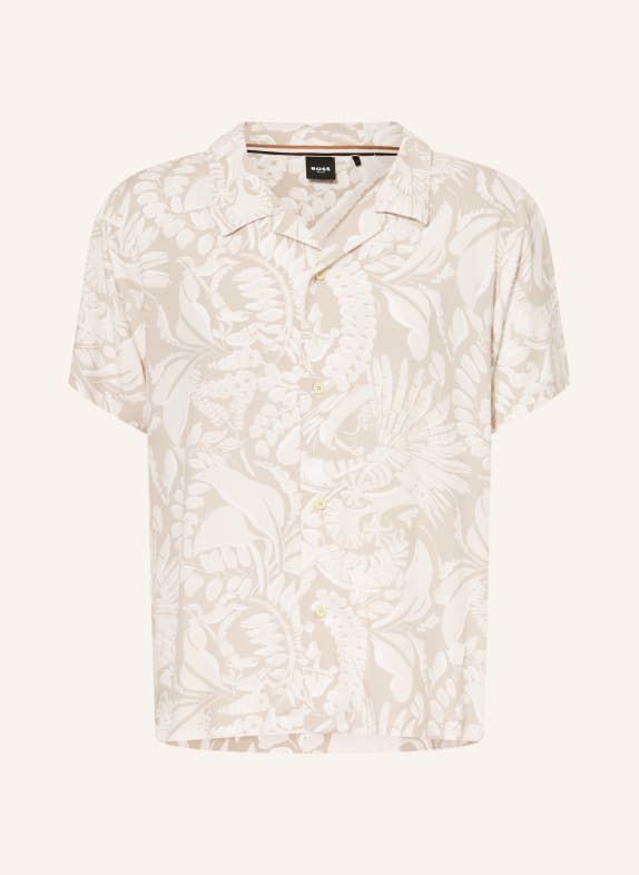 BOSS Resorthemd BEACH Comfort Fit BEIGE / CREME