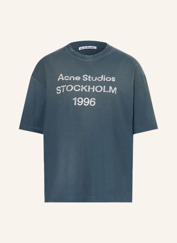 Acne Studios T-Shirt DUNKELBLAU / WEISS