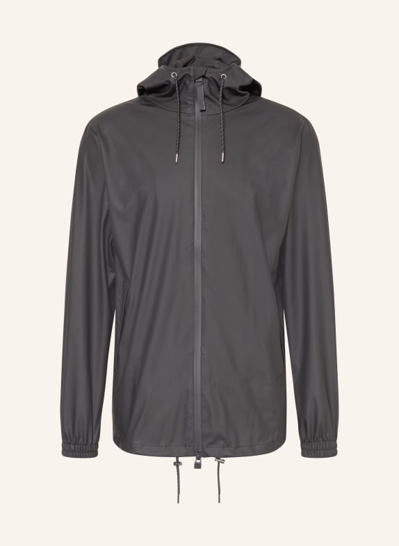 RAINS Veste de pluie STORM BREAKER W3 NOIR