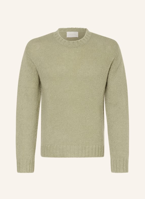 Juvia ROBERT sweater made from merino wool LIGHT GREEN