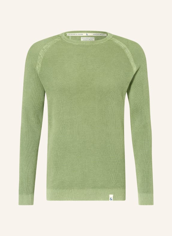 COLOURS & SONS Svetr ZELENÁ