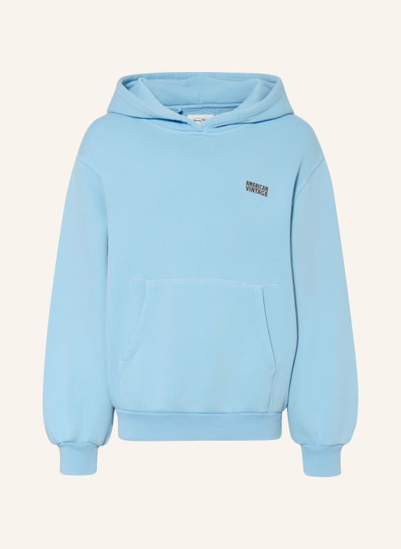 American Vintage Mikina s kapucí TMAVĚ MODRÁ
