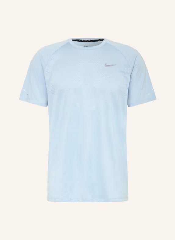 Nike Laufshirt STRIDE HELLBLAU / GRAU