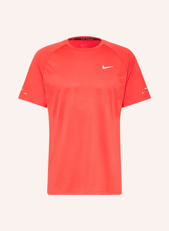 Nike Běžecké triko STRIDE ČERVENÁ / ŠEDÁ