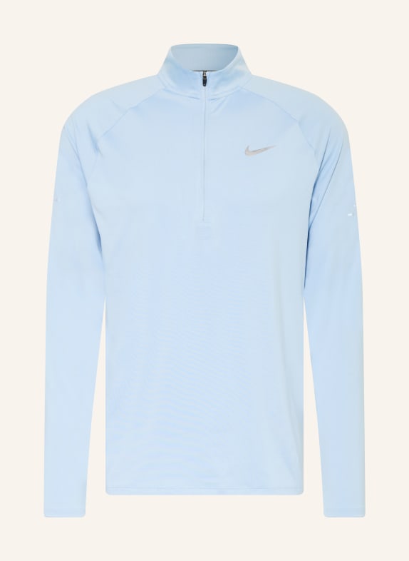 Nike Běžecké tričko TMAVĚ MODRÁ / ŠEDÁ