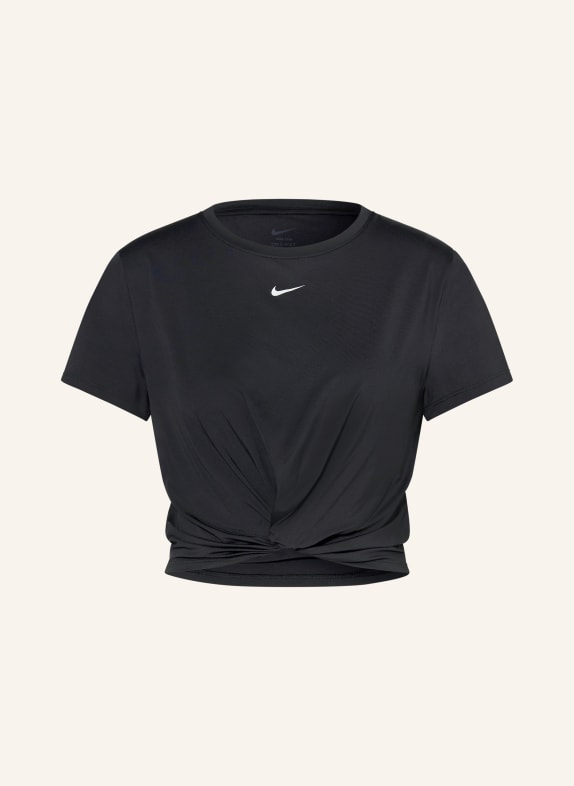 Nike Cropped shirt ONE CLASSIC TWIST ZWART