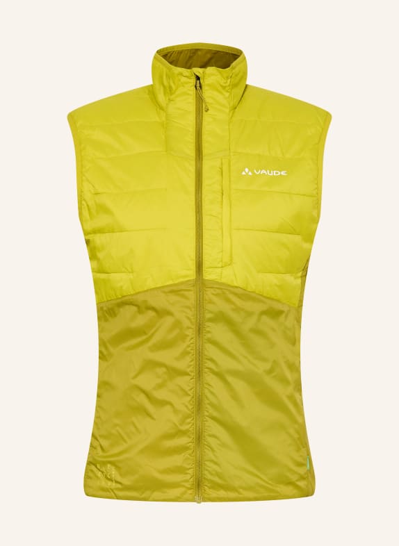 VAUDE FRENEY IV functional vest YELLOW / OLIVE