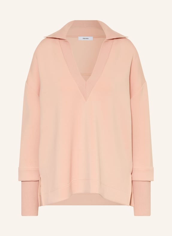 REISS Sweatshirt BERNIE im Materialmix ROSÉ