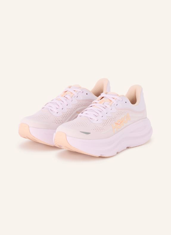 HOKA Laufschuhe BONDI 9 HELLROSA / NEONORANGE / HELLORANGE