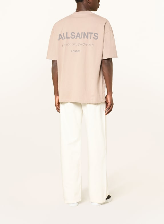 ALLSAINTS T-shirt UNDERGROUND BEIGE / TAUPE