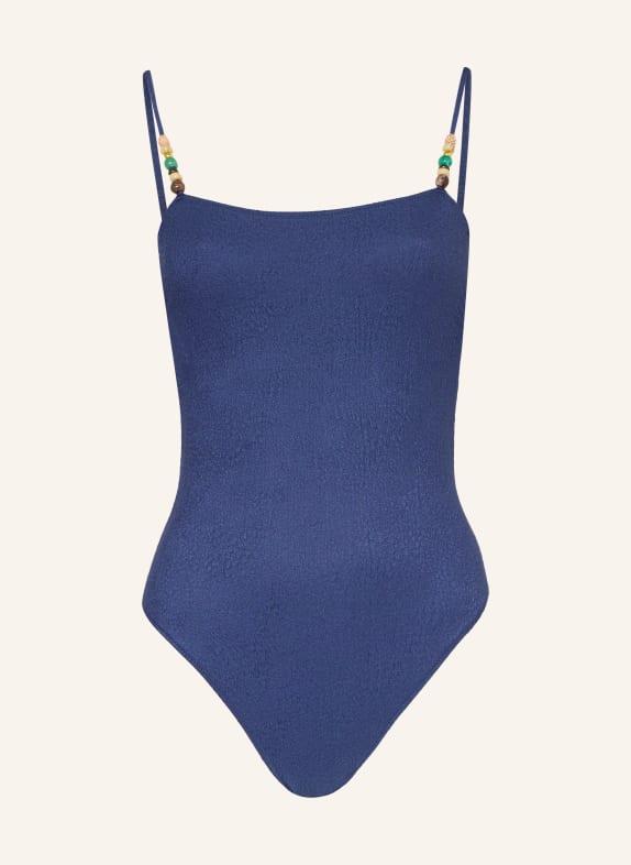 BANANA MOON COUTURE Plavky MAPIRI TANZANIA s ozdobnými perličkami MODRÁ