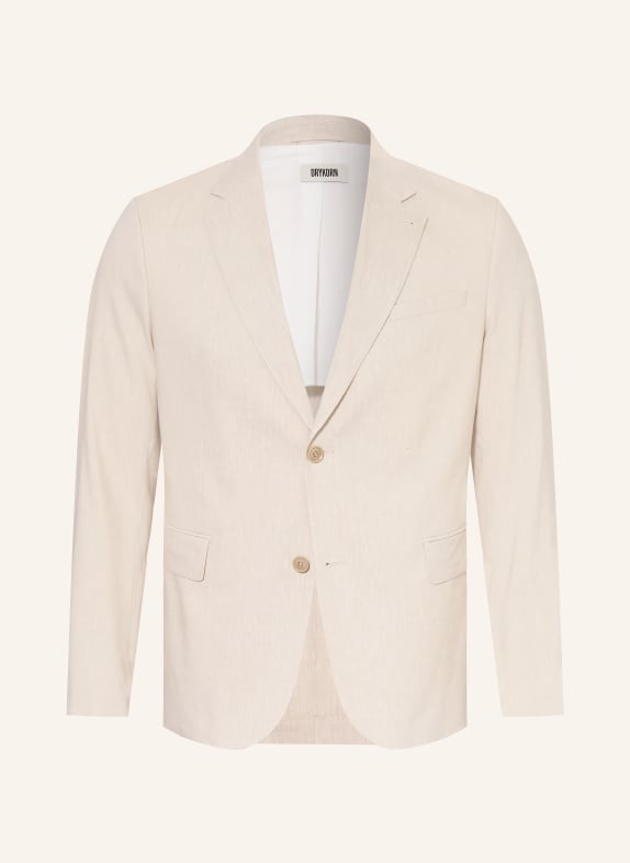 DRYKORN YAMES slim fit suit jacket with linen 1700 BRAUN