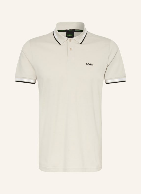 BOSS Piqué polo shirt PAUL slim fit LIGHT BROWN