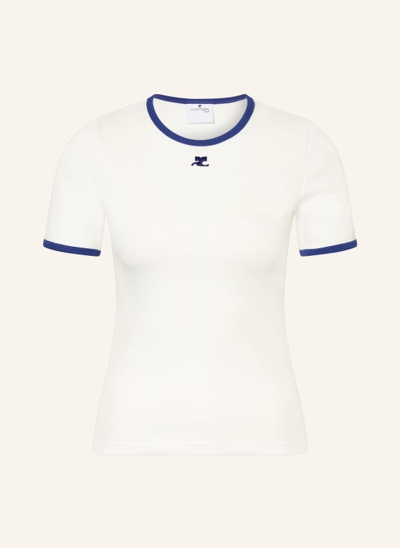 Courrèges T-shirt BLANC / BLEU