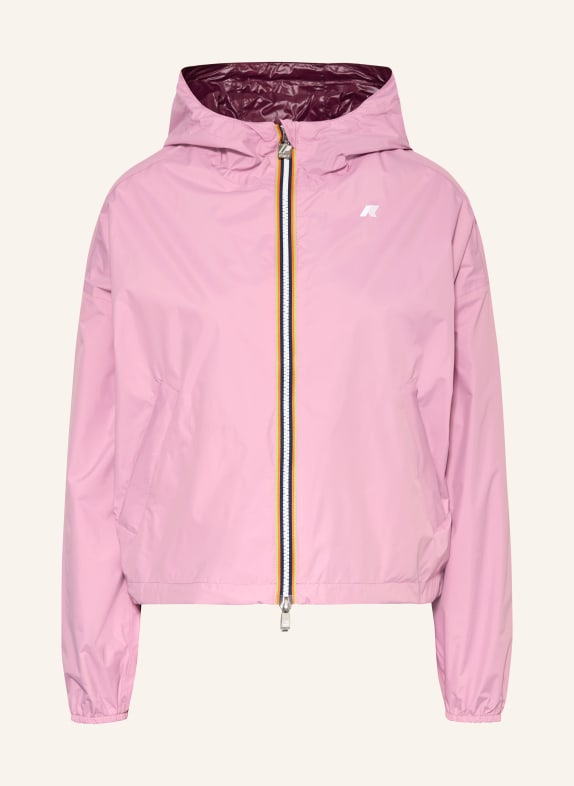 K-WAY Jacke LAURETTE zum Wenden ROSA / DUNKELLILA
