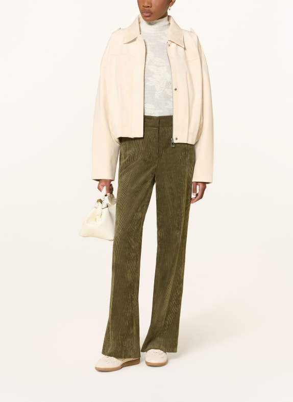 CAMBIO Marlene broek AMELIE van corduroy OLIJF