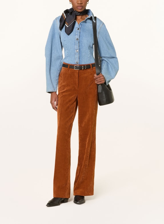 CAMBIO Marlene broek AMELIE van corduroy COGNAC