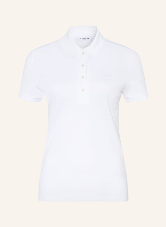 LACOSTE Piqué-poloshirt WIT