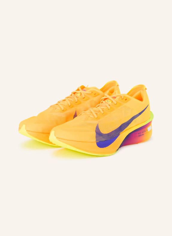 Nike VAPORFLY 4 running shoes DARK YELLOW / NEON YELLOW / DARK BLUE