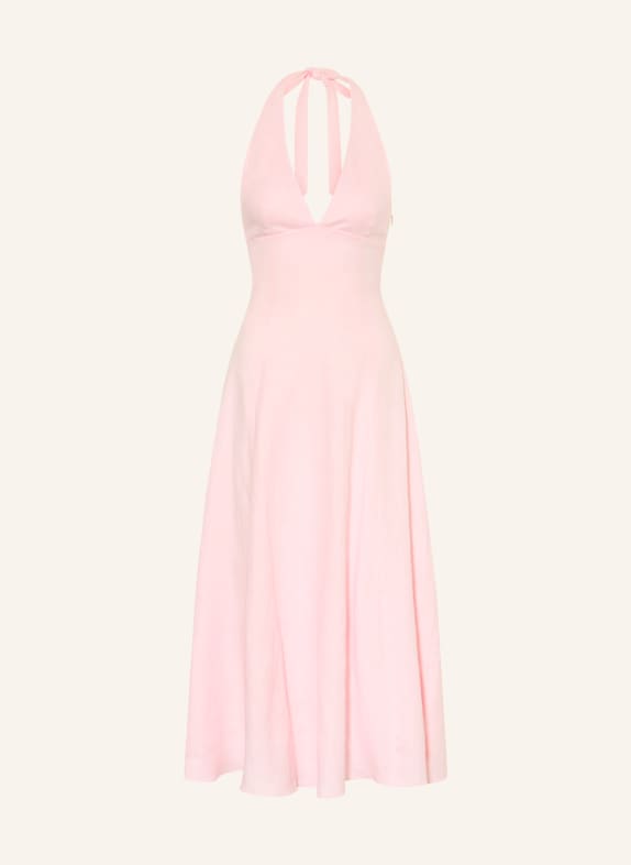 FAITHFULL THE BRAND Linen dress MARAIS LIGHT PINK