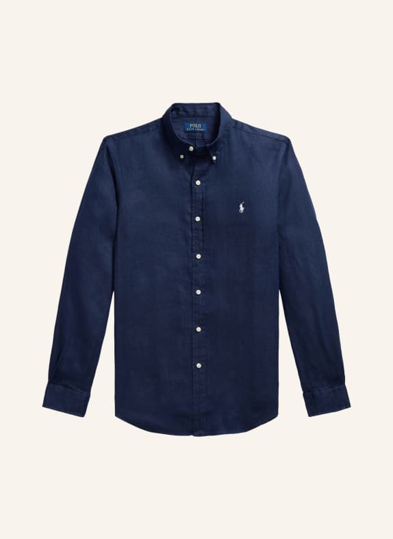 POLO RALPH LAUREN Leinenhemd Slim Fit DUNKELBLAU