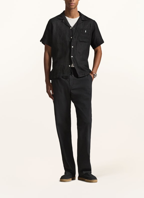 POLO RALPH LAUREN Chemise resort coupe classique en lin NOIR