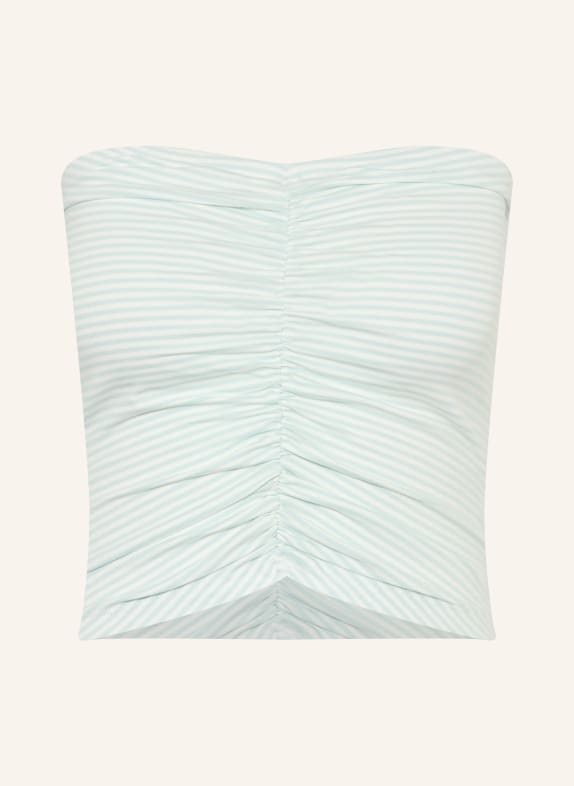 ONLY Krátký top MÁTOVÁ / BÍLÁ