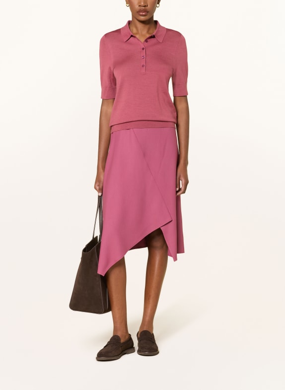BOSS Polo FIDENKA van merinowol VIEUX ROSE