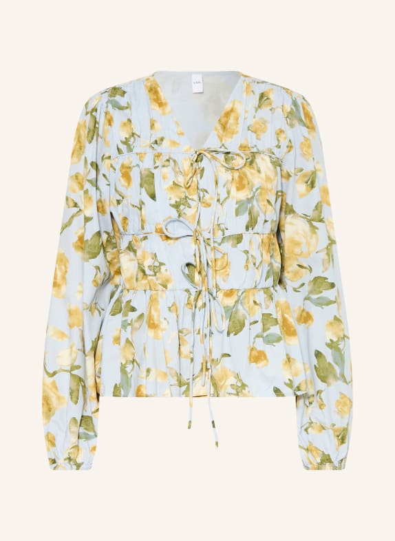 Y.A.S. Bluse HELLBLAU / GELB / GRÜN