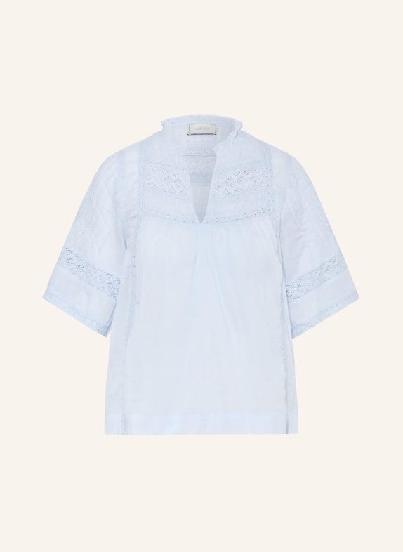 NEO NOIR Halenka SIAMA s krajkou TMAVĚ MODRÁ