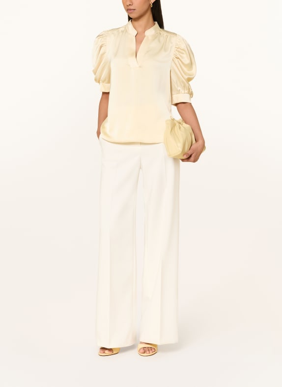 NEO NOIR Blouse ROELLA van satijn LICHTGEEL