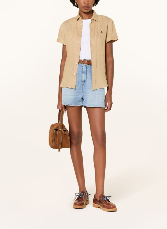 POLO RALPH LAUREN Leinenbluse BEIGE