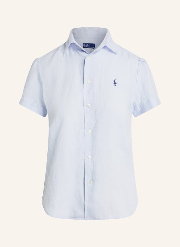 POLO RALPH LAUREN chemisier en lin BLEU CLAIR