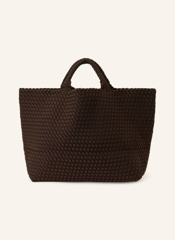 Naghedi Torebka ST BARTHS LARGE z saszetką CIEMNOBRĄZOWY