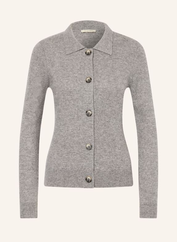 lilienfels Strickjacke mit Cashmere GRAU