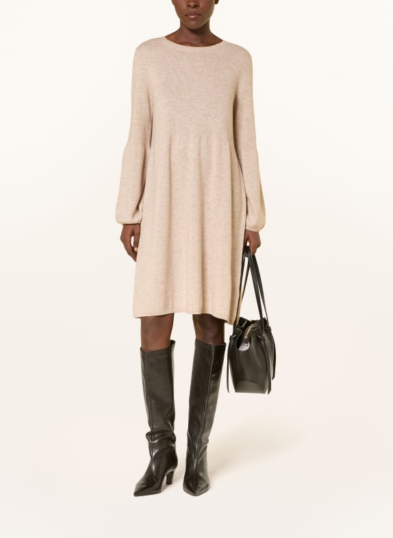 lilienfels Strickkleid mit Cashmere BEIGE