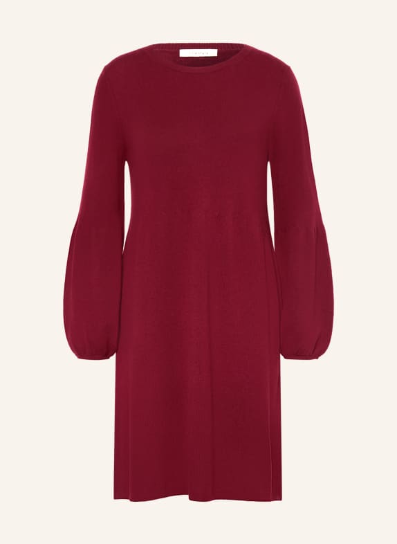 lilienfels Strickkleid mit Cashmere DUNKELROT
