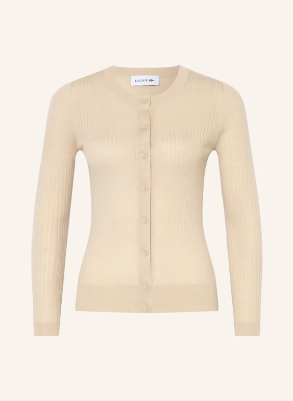 LACOSTE cardigan BEIGE