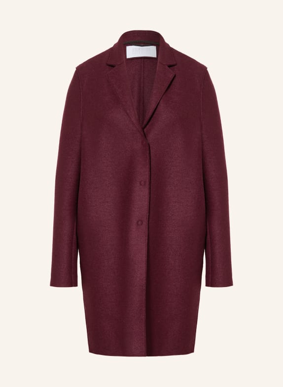 HARRIS WHARF LONDON Wollmantel DUNKELROT