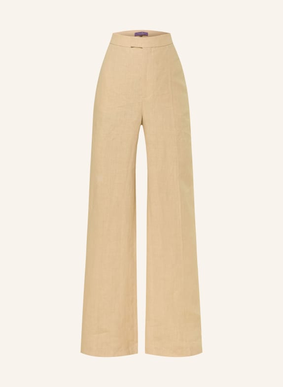 RALPH LAUREN Collection Marlenehose DEAN aus Leinen BEIGE