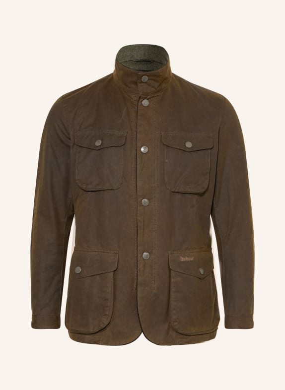 Barbour Veldjas OGSTON WAX KAKI / MARRON FONCÉ