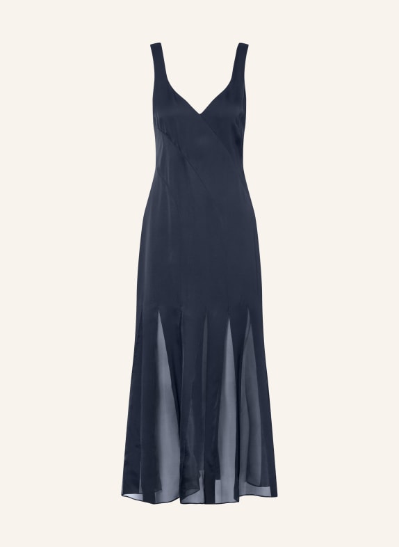BOSS Satin dress DONABELLI DARK BLUE