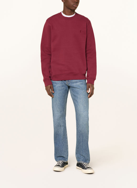 ARMEDANGELS Sweatshirt BAARO MØRKERØD