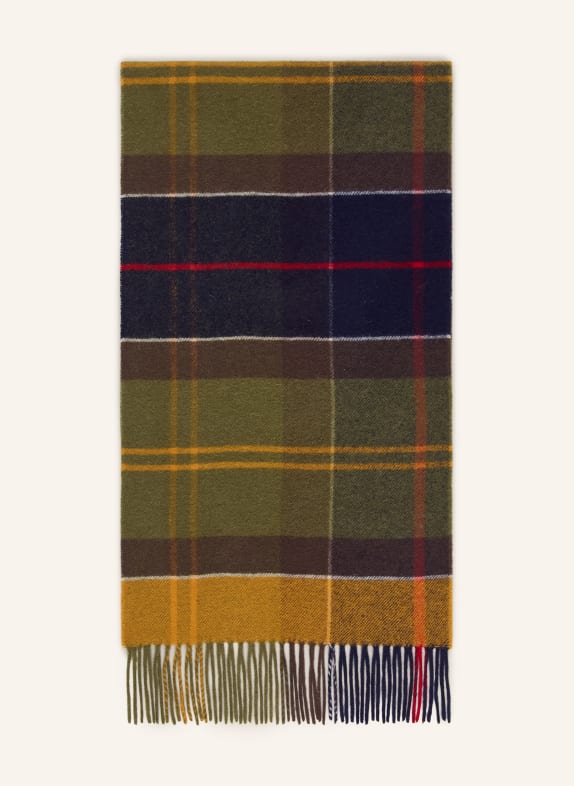 Barbour Sjaal INVERNESS DONKERBLAUW / ROOD / KAKI
